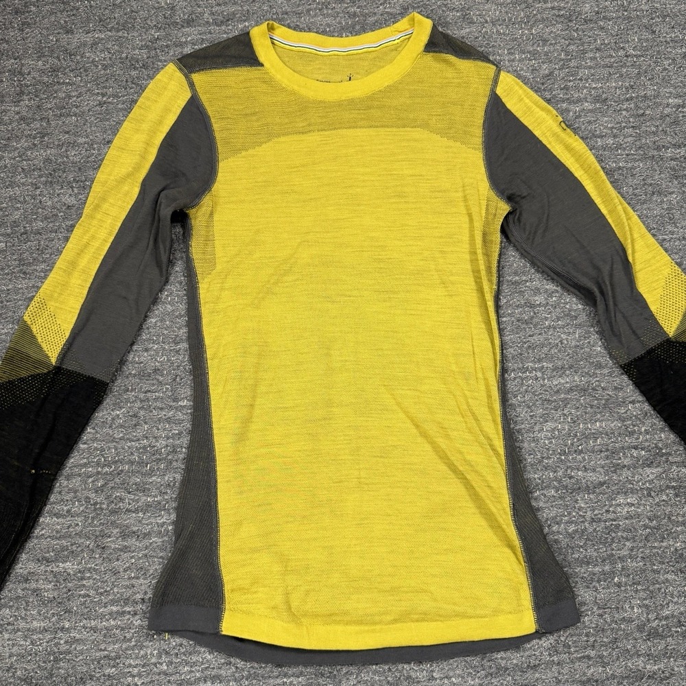 Smartwool Intraknit 200 Shirt Mens Small Wool Long Sleeve Base Layer Top Hike - Picture 2 of 13